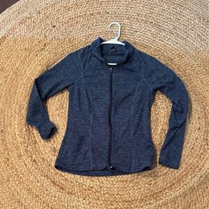 Heather navy Charcoal Full-Zip Athletic Jacket